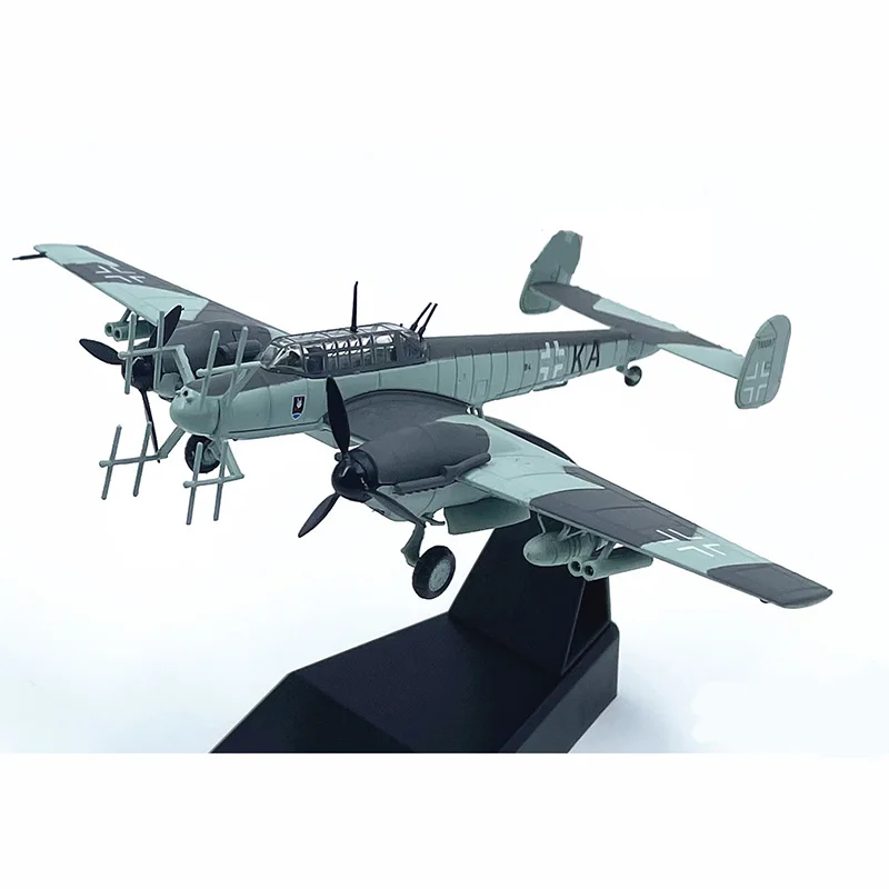 

Diecast German BF110G-4 Militarized Combat Fighter-bomber Alloy Model 1:100 Scale Toy Gift Collection Simulation Display