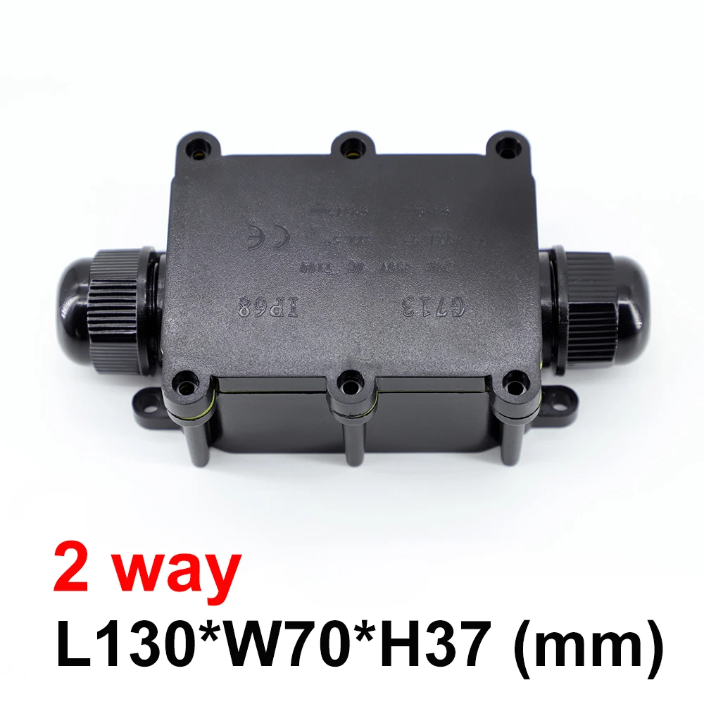 Connettore Per Cavo Impermeabile IP68 3 Vie – Scatola Di Giunzione Esterna 450V 32A, Nylon Ignifugo