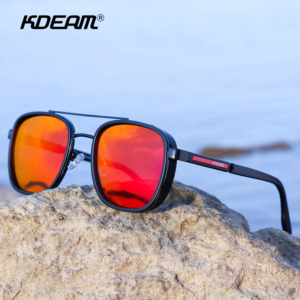 KDEAM Polarized TR90 Men's Fashion Sunglasses with Carrying Box