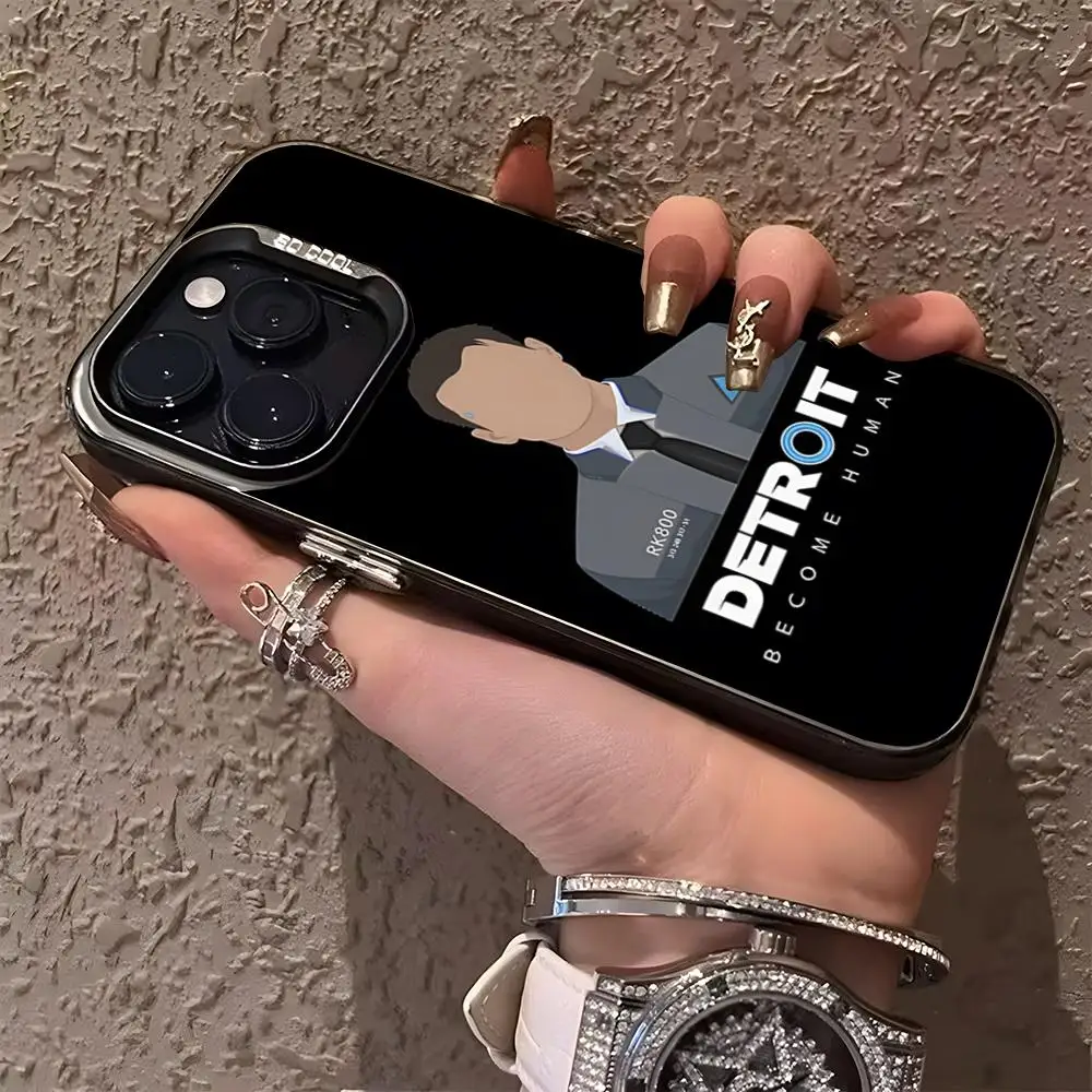 Luxury Matte Silver Phone Case - Inspired by Detroit Become Human