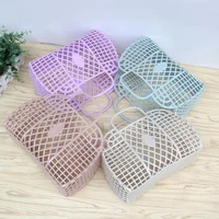 Detachable Shower Basket Plastic Bath Basket Bathroom Hollow Wash Storage Basket Shopping Basket Cesta Lavanderia Canastas 2