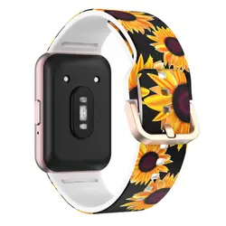 Colorful Sport Silicone Strap Accessory - Galaxy Fit 3 (Sunflower)