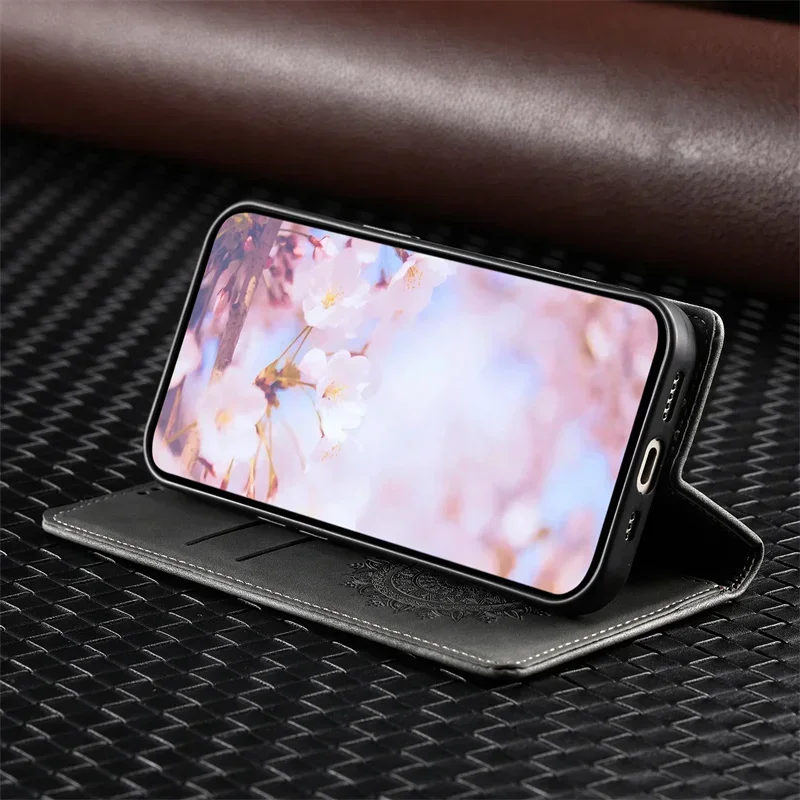 Magnetic Luxury Leather Flip Case - Premium Smartphone Cover