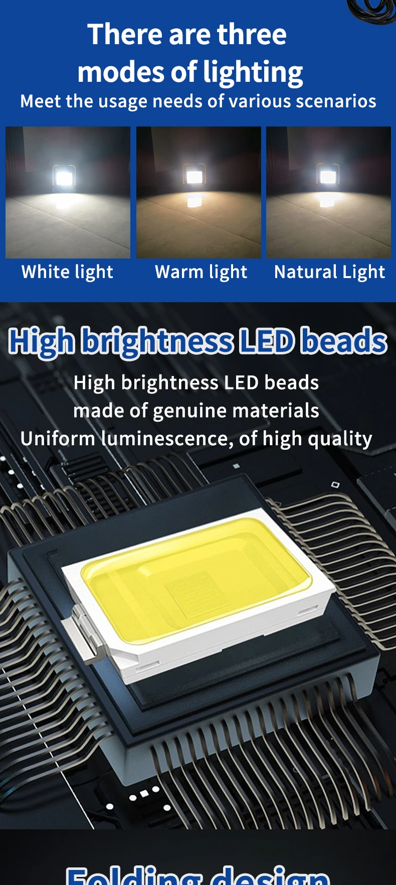 3-Color Dimmable Handheld Work Light 100W IP65 S531a32383a1846c0a7145ebb5b066c92L