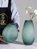 Luxury High-End Large Vase Floor Decoration Living Room Flower Arrangement 2021 New High-End Restaurant Glass Decoration 4