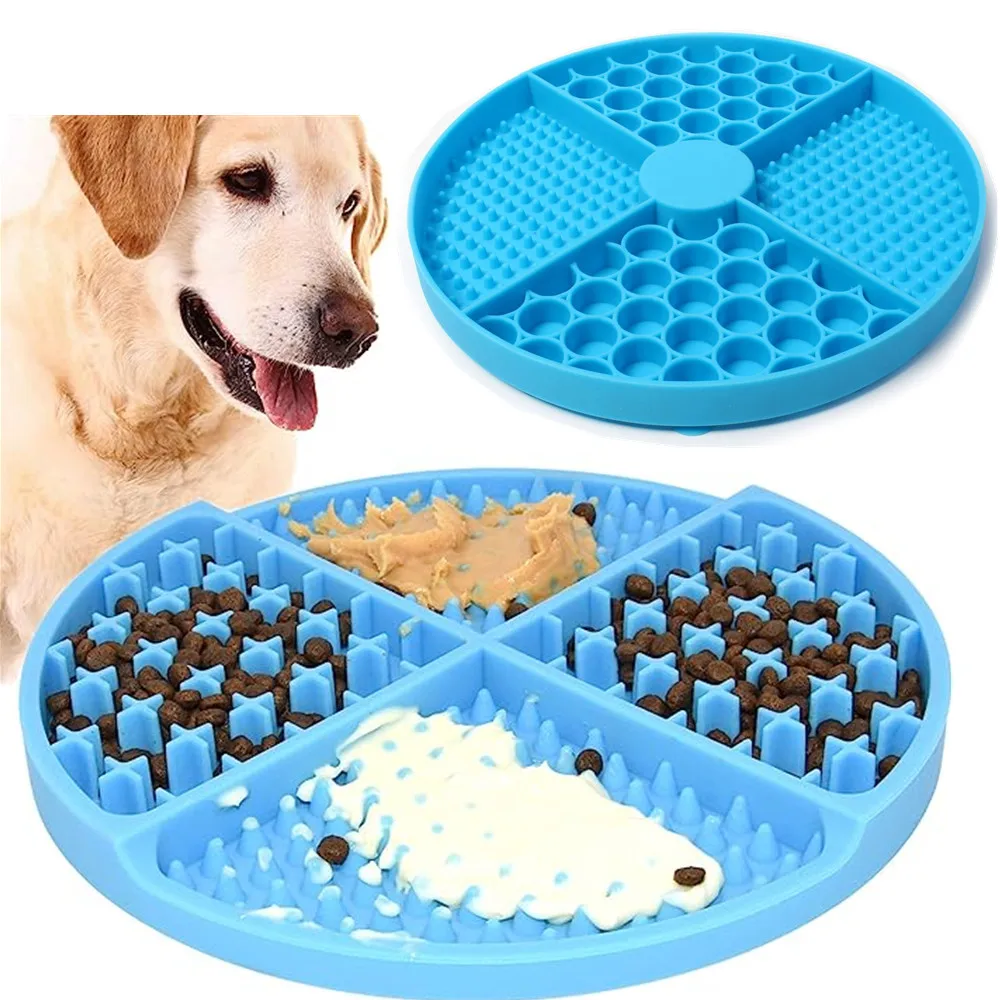 Pet Supplies Silicone Licking Mat Cat Slow Feeder With Suction Cup Slow Feeding Pad Dog Licking Pad Anxiety-relieving Utensils 4