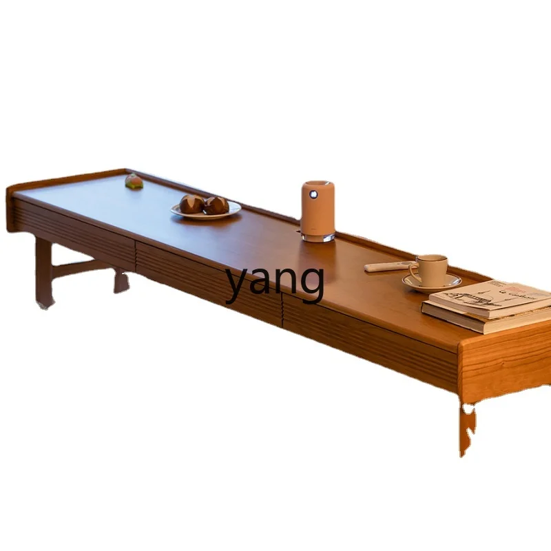 

LMM Bed Table Bedroom Bedside Tailstock Solid Wood Long Table Computer Desk Bed Pulley Table