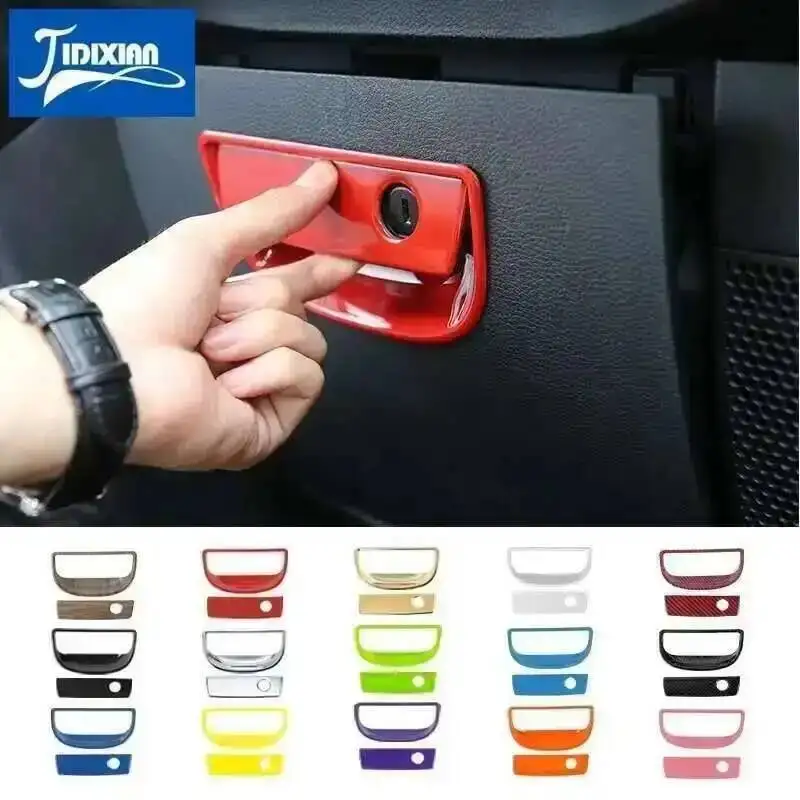 سيارة المشارك الطيار صندوق تخزين مقبض الديكور غطاء ل جيب رانجلر JK 2007 2008 2009 2010 2011 2012 2013 2014 2015 2016 2017