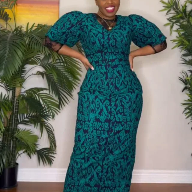 Ronke Bob Sleeve Print Dress - Image 3