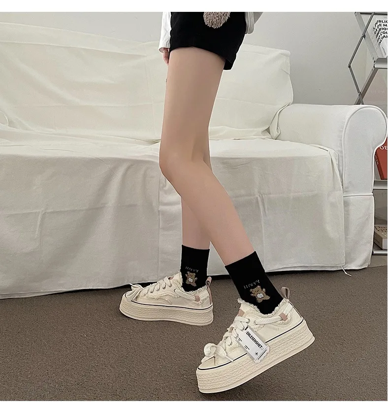 2024 new women casual canvas platform shoes girls spring new flashion vulcanize pink floral espadrilles tennis female sneakers