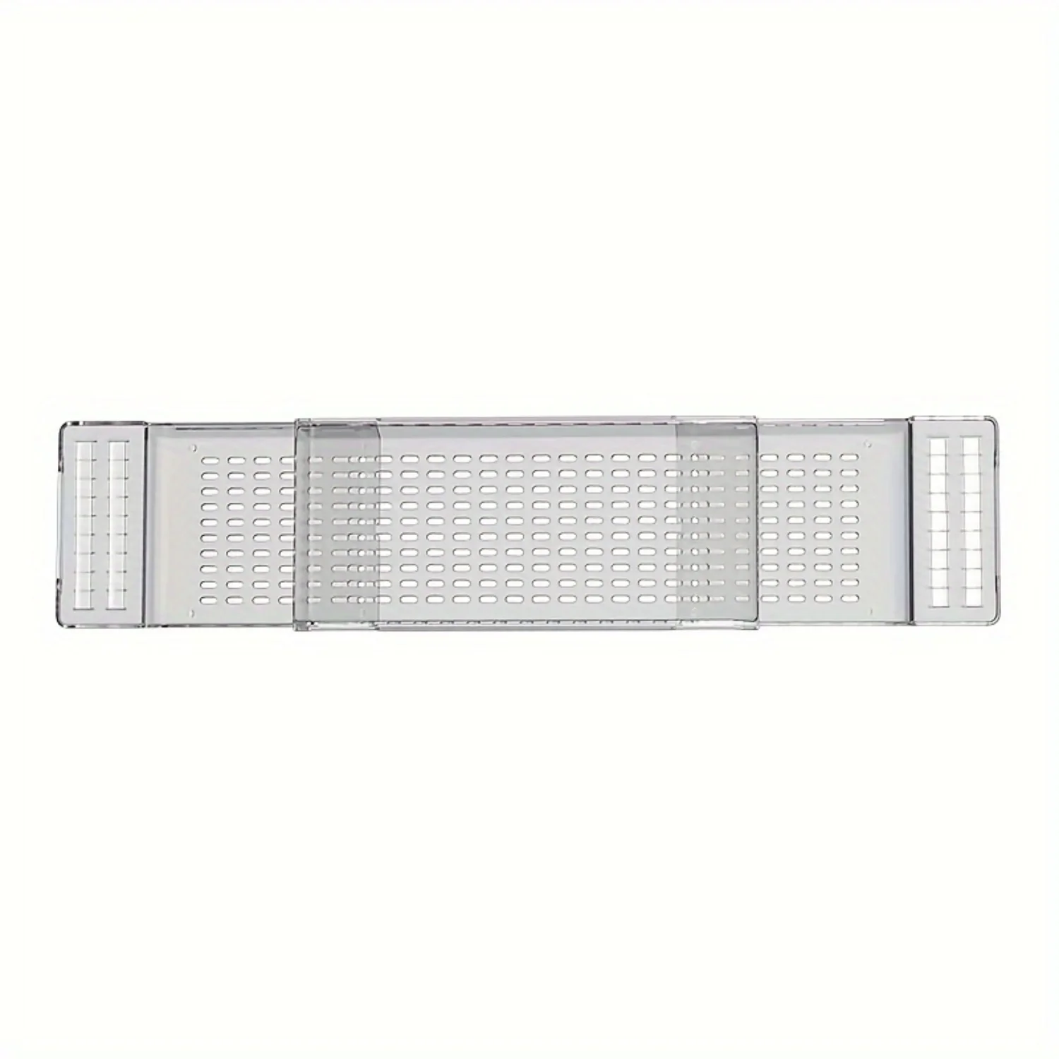 1pc Adjustable Bathtub Caddy - Easy-Glide Adjustable Arms, Stretchable Design for Custom Fit, Built-in Water Drainage System, Ru 2