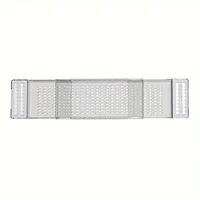 1pc Adjustable Bathtub Caddy - Easy-Glide Adjustable Arms, Stretchable Design for Custom Fit, Built-in Water Drainage System, Ru 2