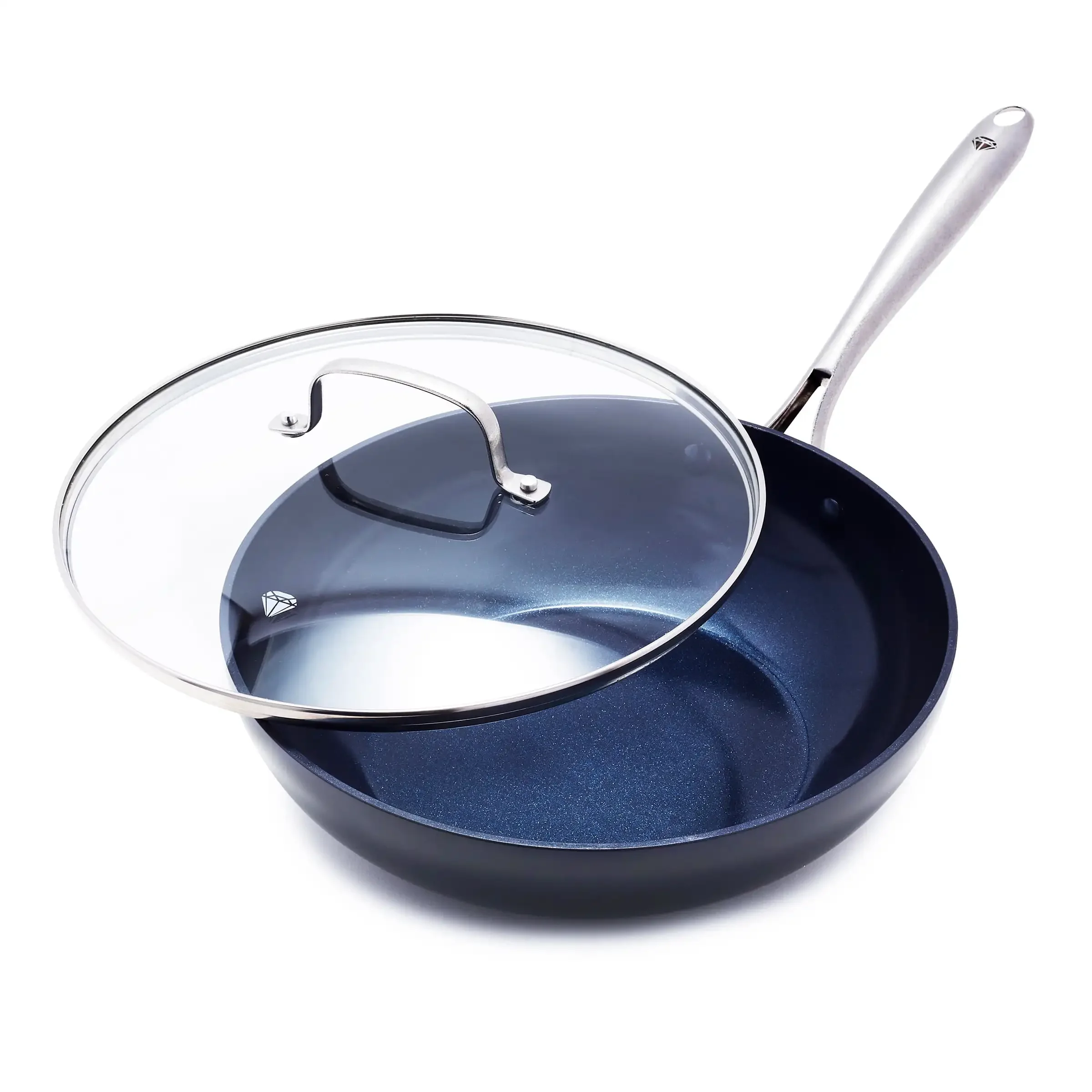 

Blue Diamond Hard Anodized Toxin-Free Ceramic, Metal Utensil Safe Frying Pan 11"