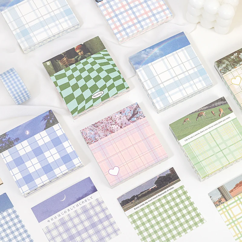 

100 Sheets Embrace Life Series Memo Pad INS Scrapbooking DIY Kawaii Notepad Diary Message Memo Sheets School Supplies Stationery