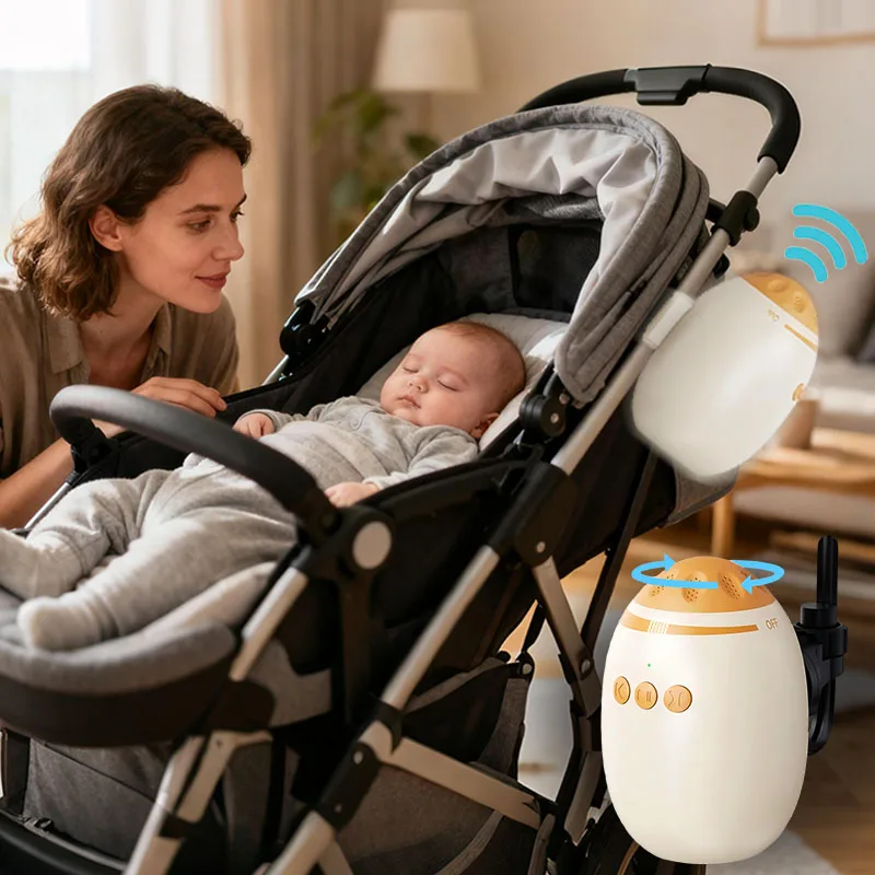 Accessoires à bascule pour poussette de bébé Portable, balançoire automatique pour bébé, sucette de sommeil avec bruit blanc, dispositif d'aide au sommeil Shaker pour bébé S531abaa15f44437ebde354fe533dec01q