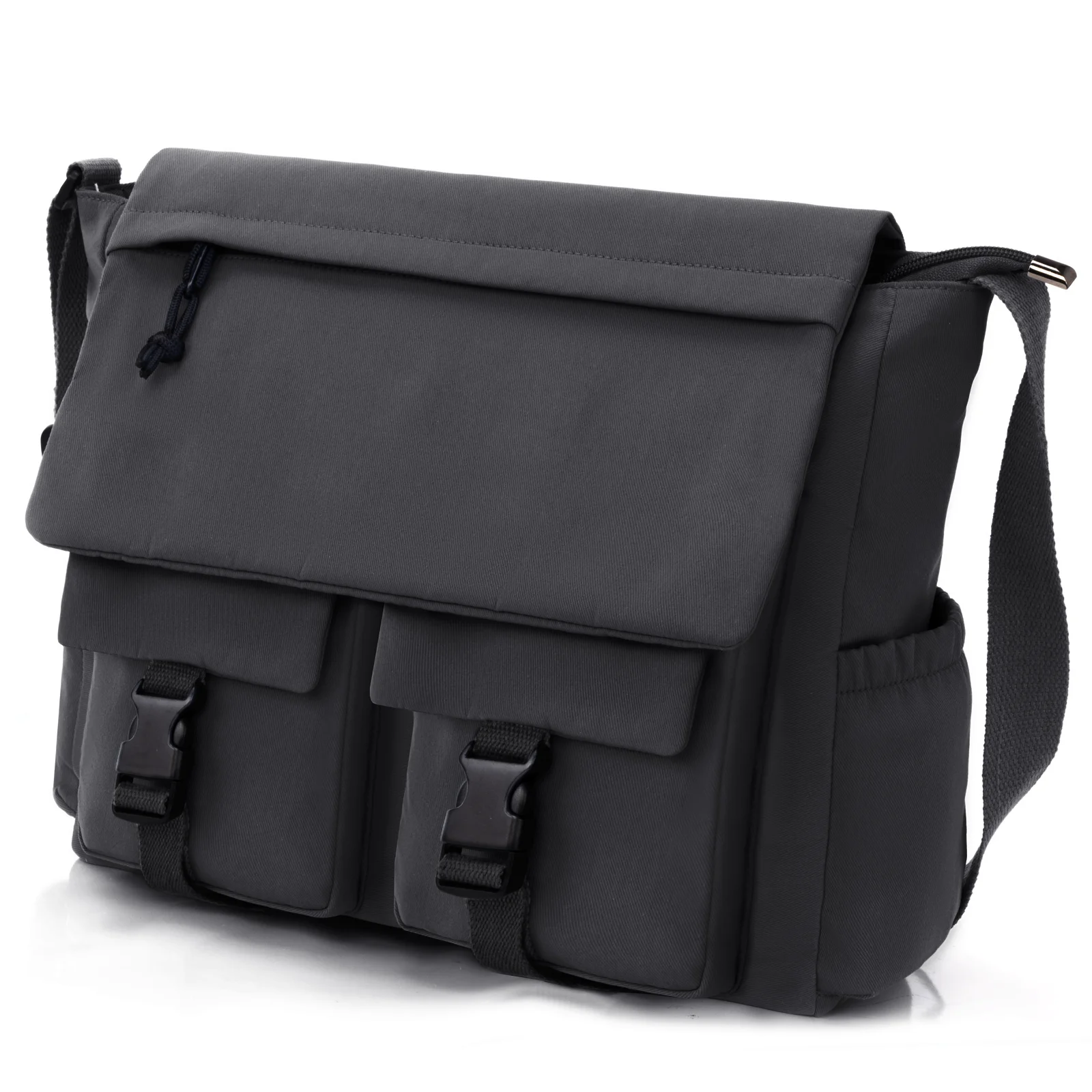 

Shoulder bag unisex casual summer messenger bag student large capacity class backpack waterproof compartment multiple pockets