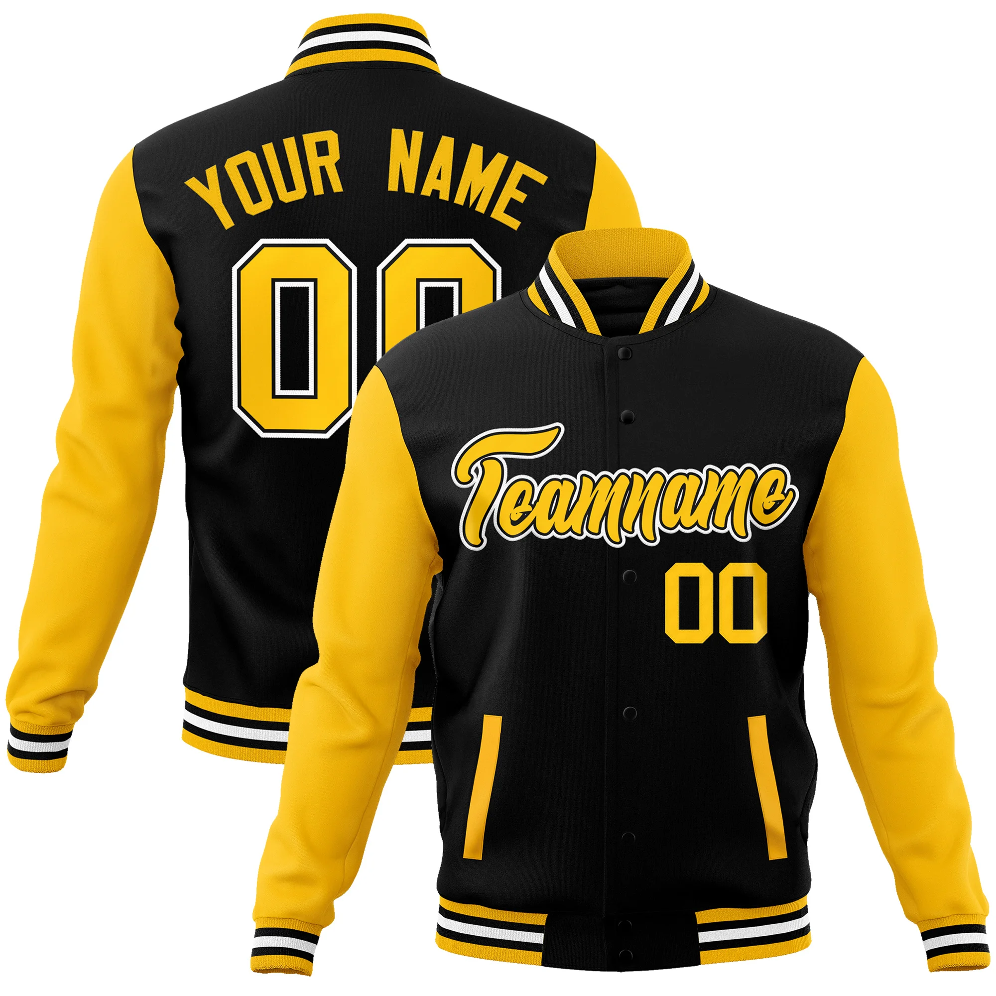 Custom Baseball Jacket Coat Personalized Stitched Team Name Number Cotton Blend Letterman Fashion Varsity Jacket 6