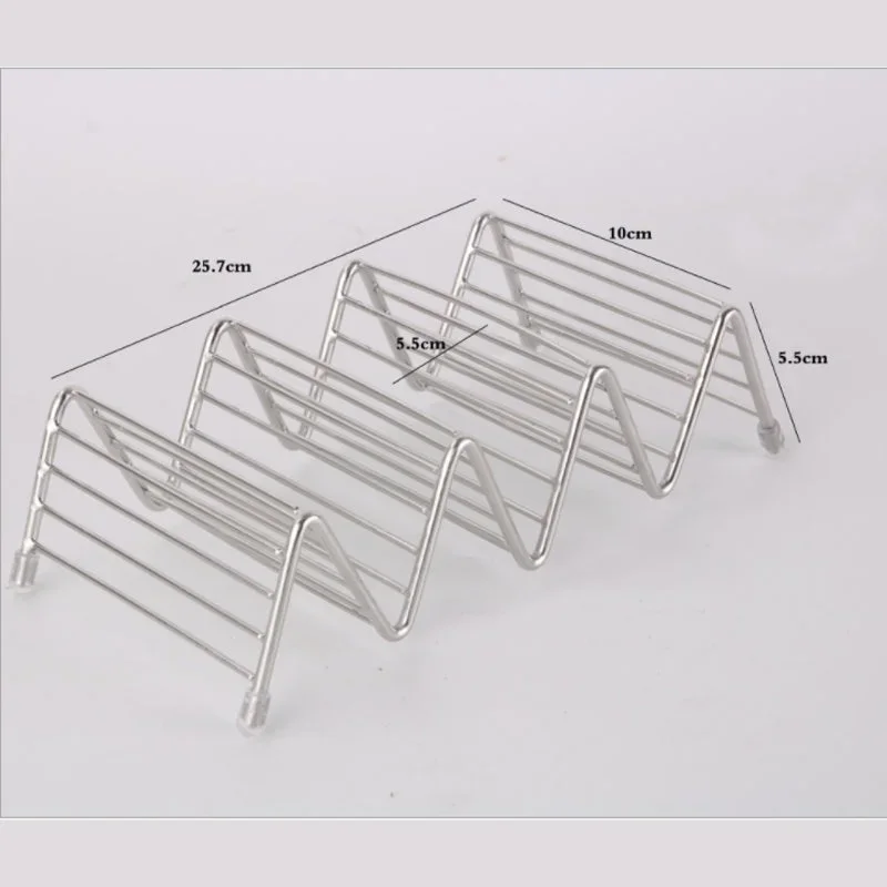 Taco Holder Taco Holder Stainless Steel Stand Mexican Food Rack Shells 1-4 Slots Kitchen Baking Tool Pie Tools Bakeware Kitchen Tools