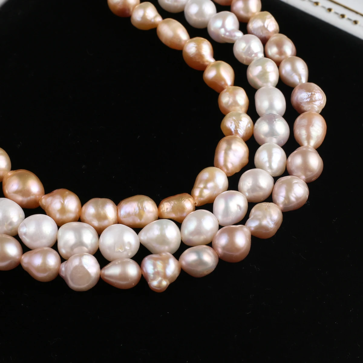 Natural Freshwater Pearl Water Droplet Shape Beads 8-9mm High Quality Jewelry DIY Making Necklace Bracelet Accessories Gift