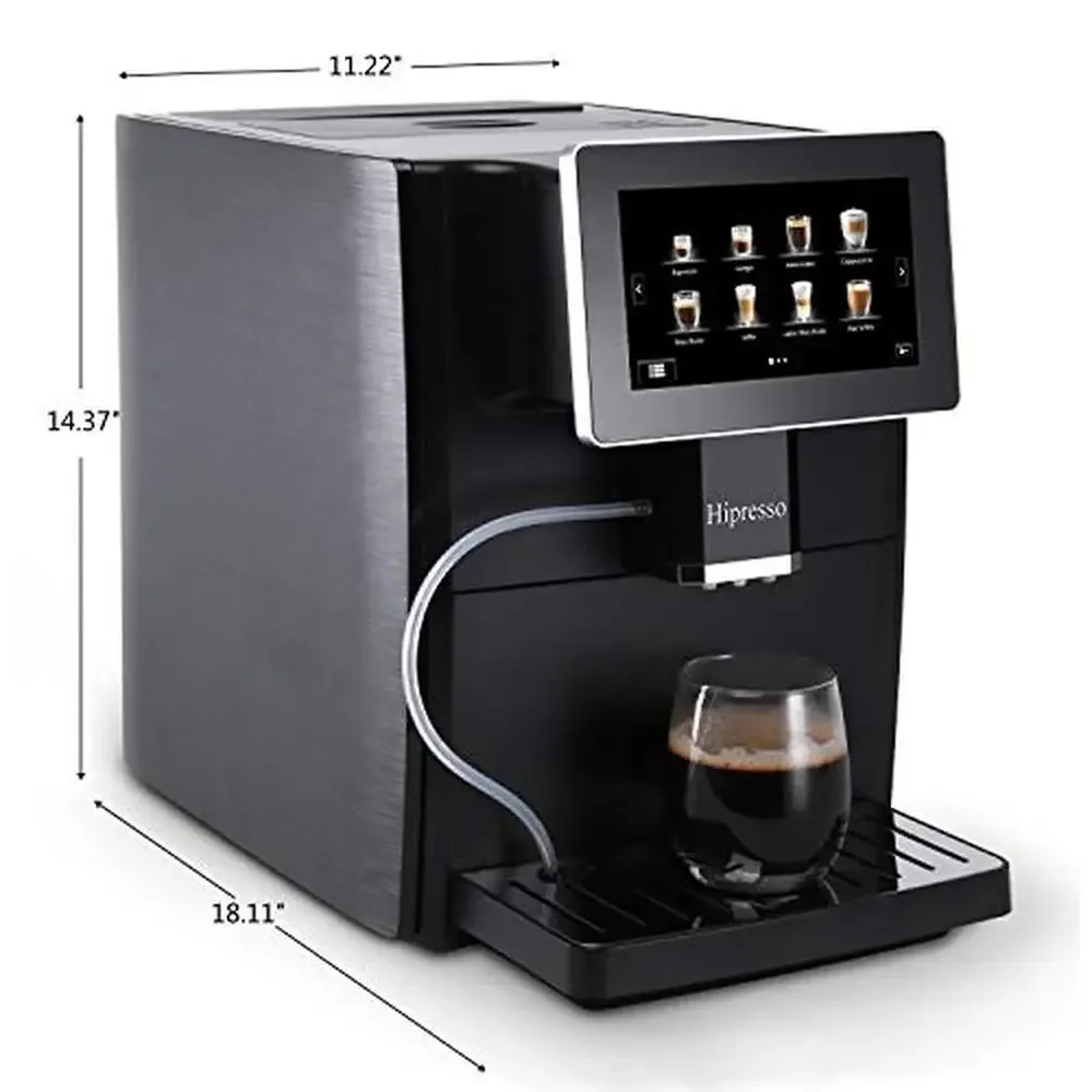 Super Automatic Espresso Machine 7" HD TFT Touchscreen Milk Frother 19 Bar Pressure 6