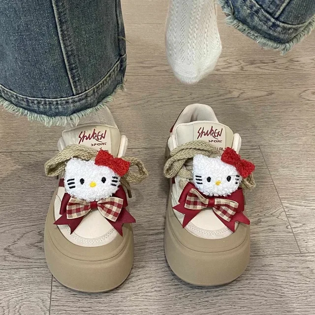 Sanrio Original Japanese Hello Kitty Platform Off White