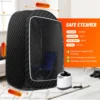 Portable Sauna for Home, at Home Sauna Full Body, Portable Steam Saunas Box Fold-able with 2.6L 1000 Watt Steamer, Folding Chair 2