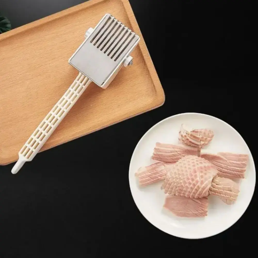 Portable Squid Flower Cutter Adjustable Depth Stainless Steel Cuttlefish Cutter Household White Pig Skin Chicken Home