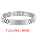 10pcs Silver