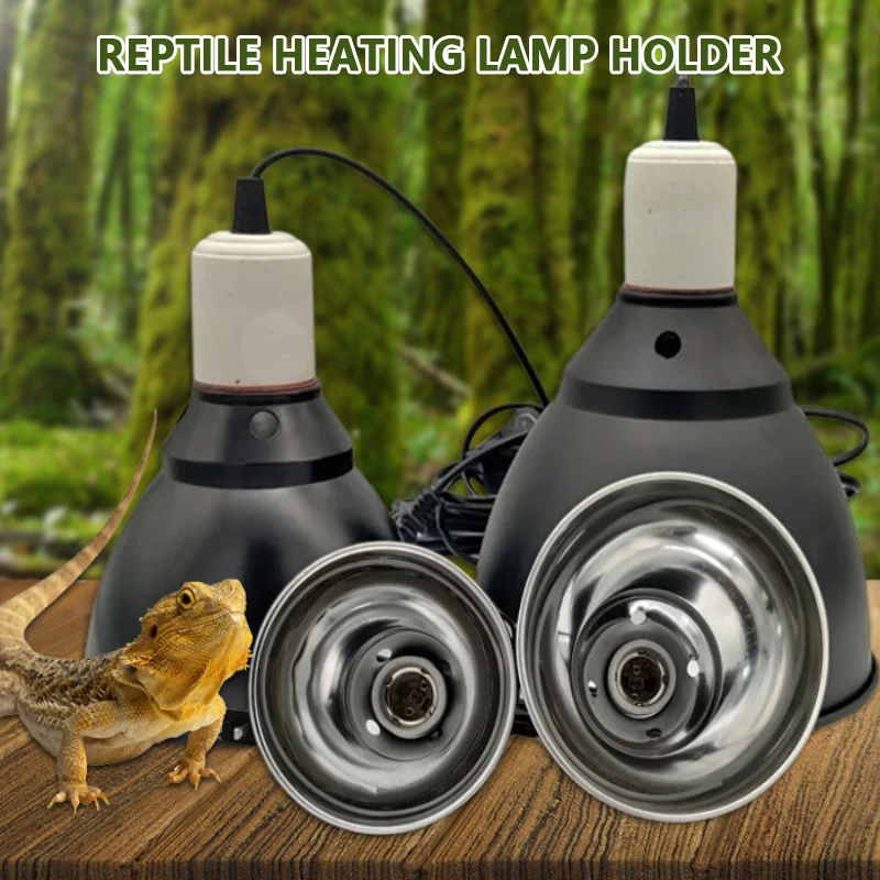 110-240V UVB Reptile Lamp Set Illumination 300W E27 Heating Lamp Bracket Pet Light Bulb Bracket Lampshade Emission Lamps 2