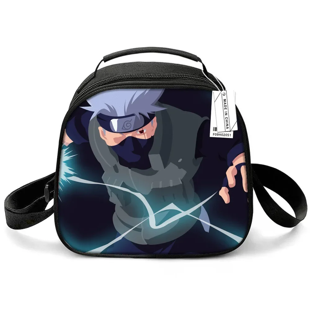 

Anime Naruto Figure Lunch Bag Tote Bag Student Lunch Box Aluminum Foil Insulation Bag Large Capacity Sasuke Gift Picnic Ice Pack