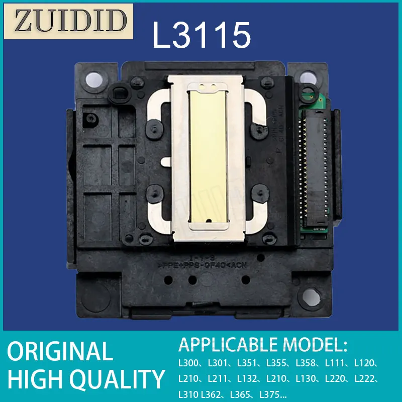 Cabeça L3115 Printerhead Impressora da Cabeça de Impressão para Epsonl3110 L3116 L3118 L3150 L3153 L3158 L3166 L3168 L4150 L4156 L4160 L301 L5190