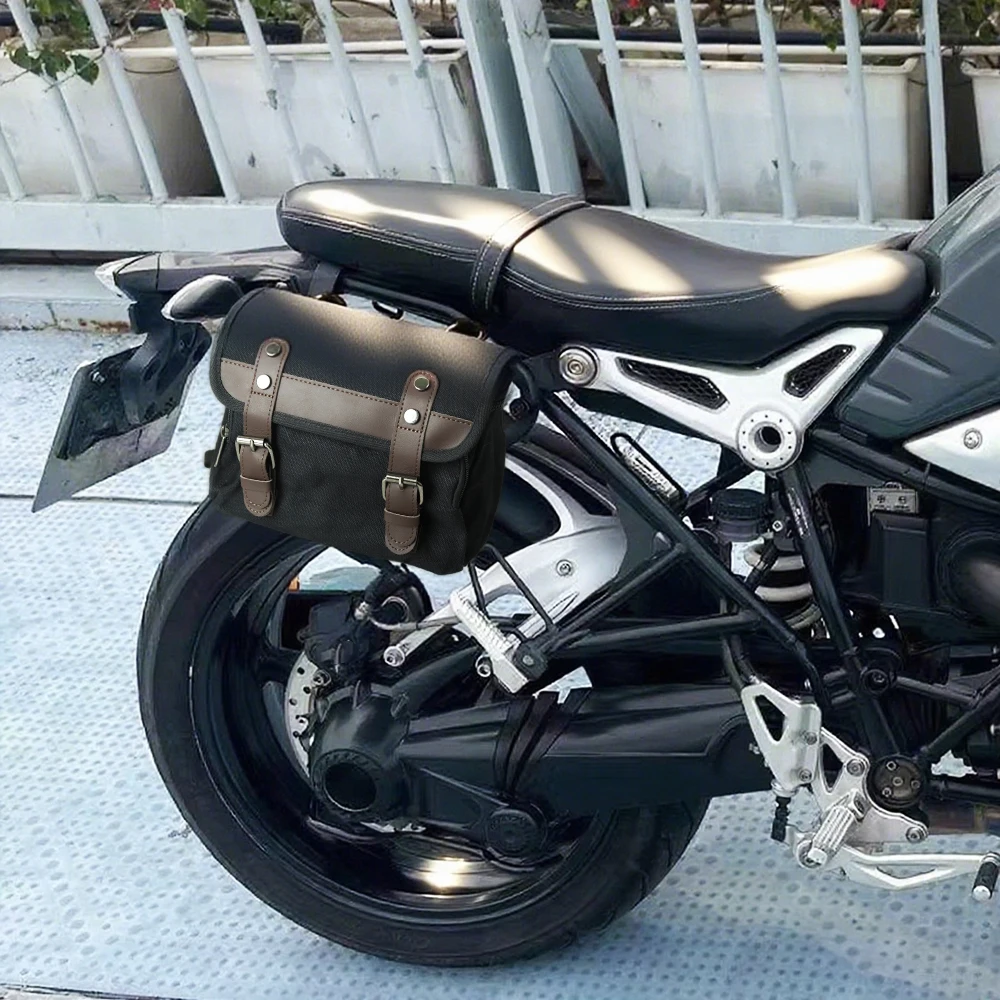Motorrad Wasserdichte Satteltasche Universal Seite Rahmen Tasche Retro Reise Gepäck Werkzeug Taschen Für BMW R1250GS ADV Für HONDA NC750X – Detail 9