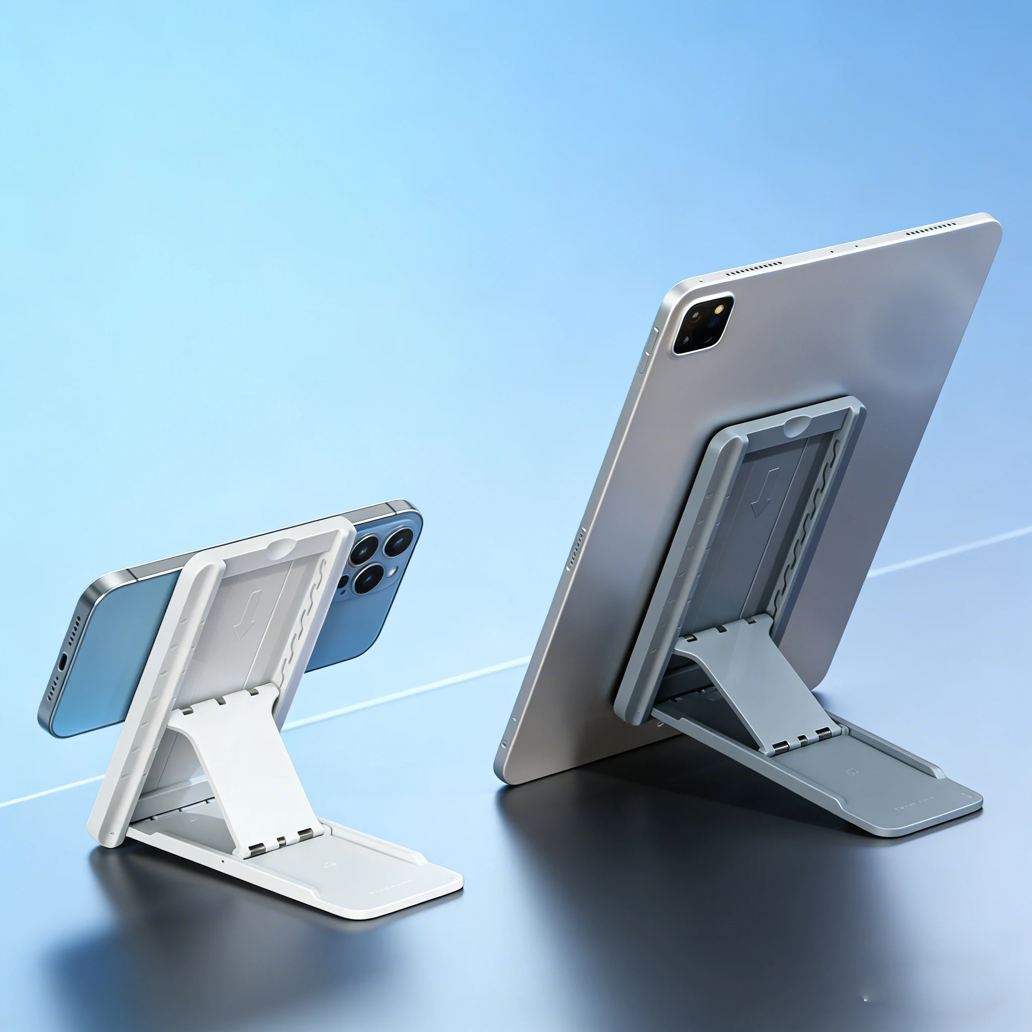 MagSafe Multi-Angle Foldable Tablet Stand - Adjustable Hands-Free Device Holder