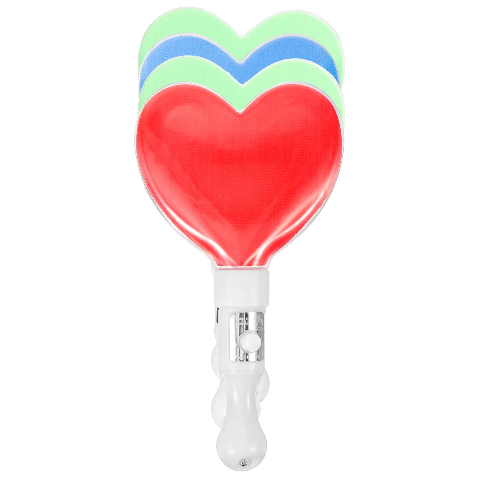 

4pcs Love Shaped Plastic Glow Sticks Portable Colorful Party Light Sticks Concert Luminous Sticks Party Fovor Supplies (Mixed