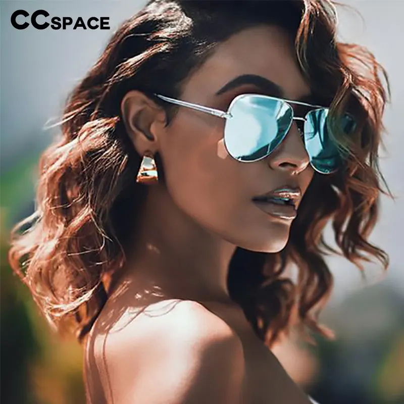Luxury Oversized XL Pilot Sunglasses - Vintage Designer Women's Shades with UV400 Protection