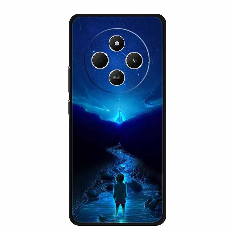 Sleek Black Silicone Shockproof Phone Case - Soft Protective Back Cover