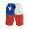 Hot Sale 3d Print Chile Flag Beach Shorts Men Summer Quick Dry Surf Board Shorts Gym Sports Swim Trunks Street Short Pants 2