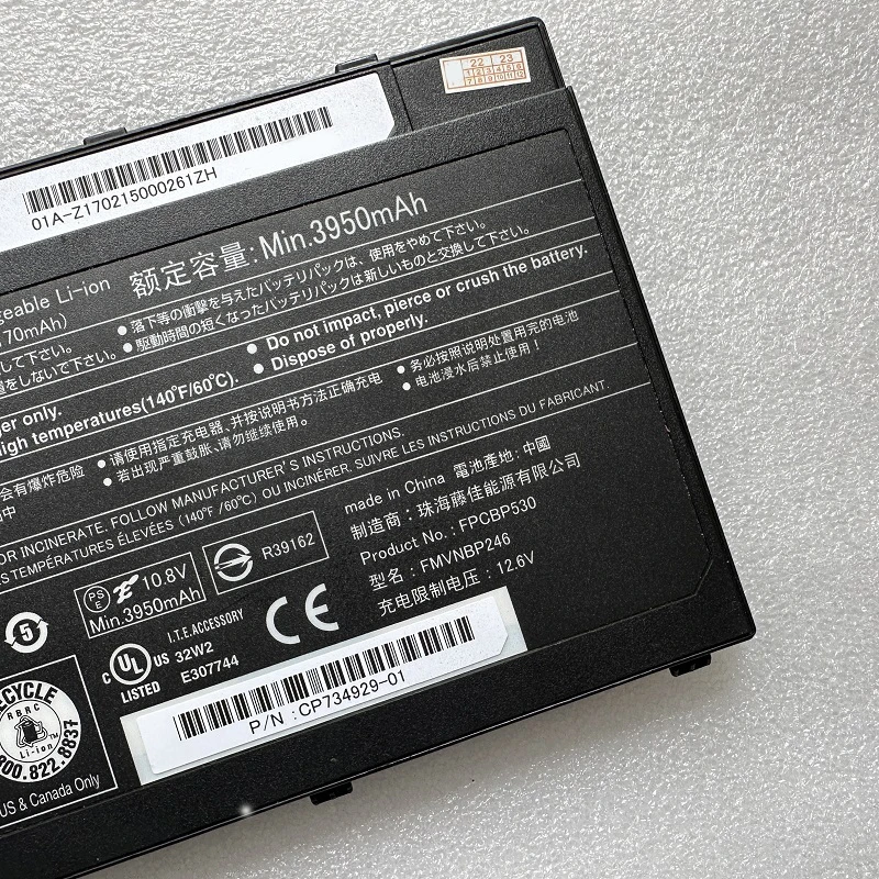 Original Fujitsu Batterie Akku für P/N : CP191240-01, CP191240-XX