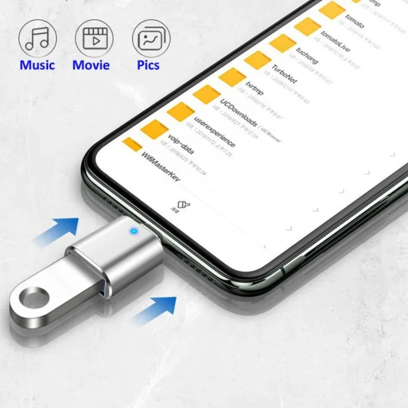 OTG Adapter Type C to USB3.0 Connector USB A to USB C Male Female Converter for Laptop Mobile Phone Data Transfer