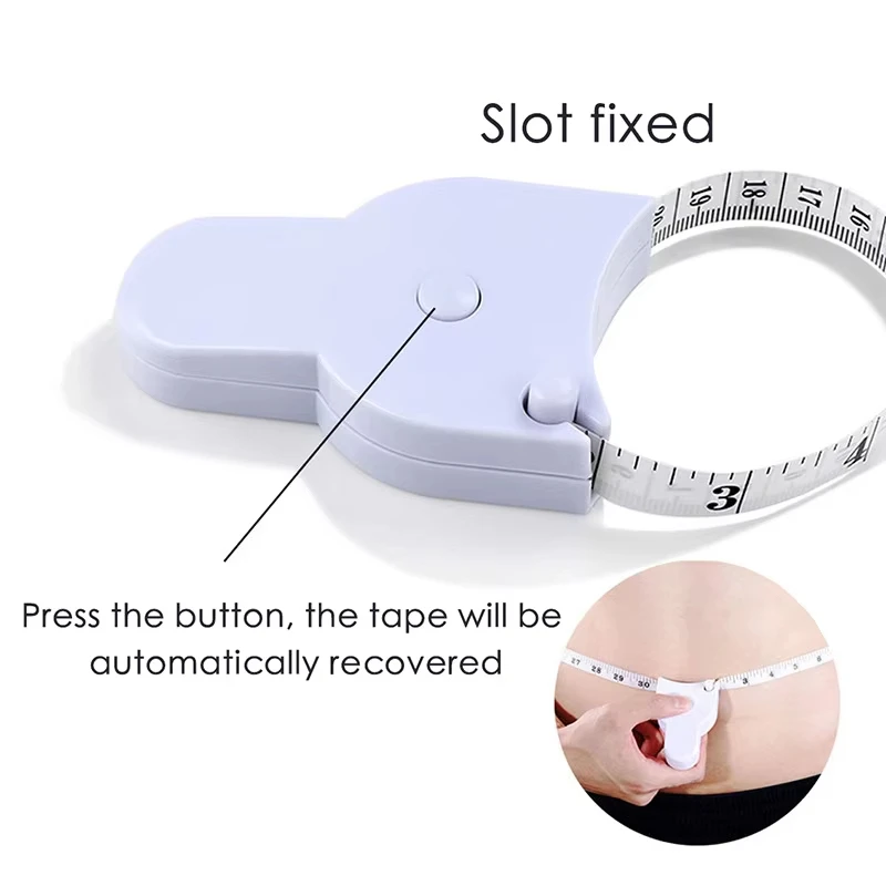 Self-tightening Body Measuring Tape Ruler 150cm/60 Inch for Sewing Tailor Dressmaking Waist Chest Legs