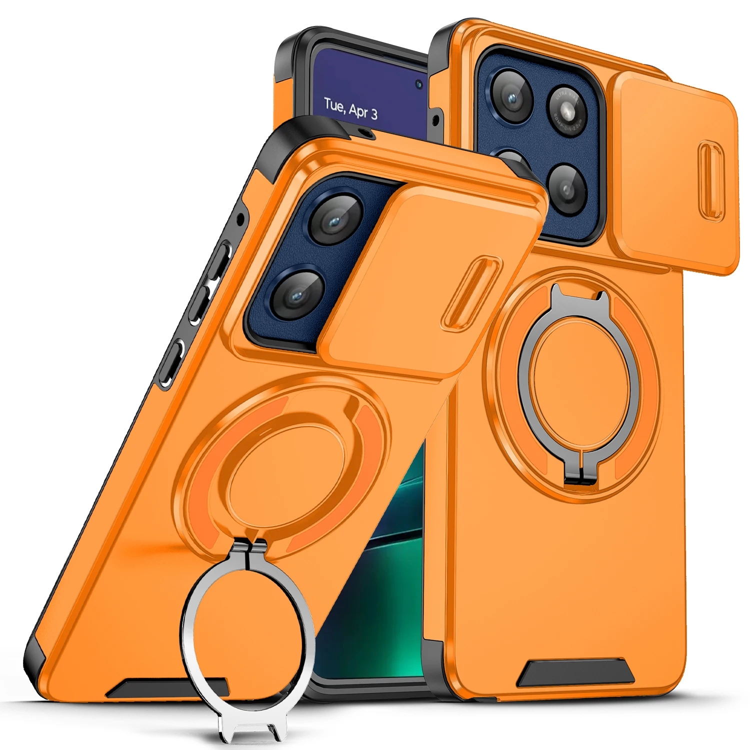 360° Rotatable Ring Kickstand Magnetic Shockproof Protective Phone Case