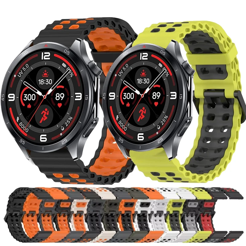 Versatile 22mm Silicone Wrist Strap - Ocean Band Edition