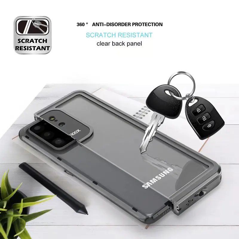IP68 Waterproof Case for Samsung S8/S9/S10/S20/S21/S22/S23 Ultra/S7 Edge Shockproof Defender Case with Built in Screen Protector