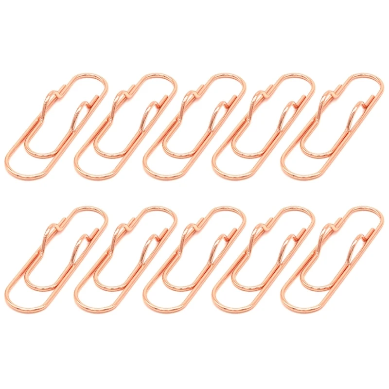 Paper Clips 10Pcs/pack Paper Clips Paper Fix Clips Pen Holder Notebook Pen Holder Book Pin for Notebook Journal Document