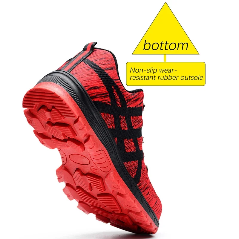 Safety Work Shoes Boots For Men Breathable Working Shoes With Steel Toe Shoes Men Women Construction Safety Work Sneakers Size50