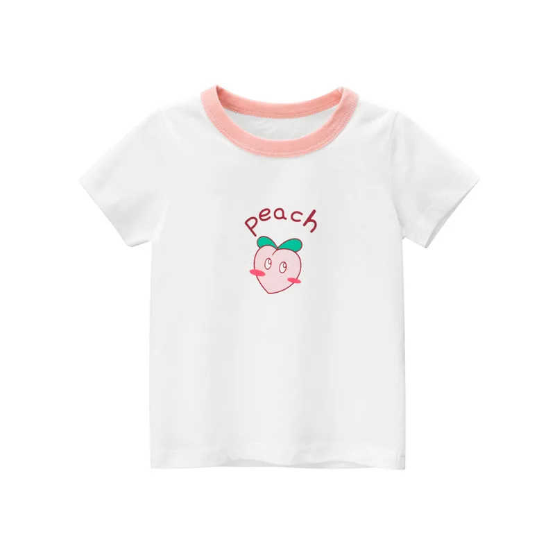 t shirt the child 2022 Summer Children Short Sleeve T-shirts For Girl Printed Bear Baby Girl Top 2-8 Years Baby Girl T Shirts Toddler Girl Clothes t-shirt child girl