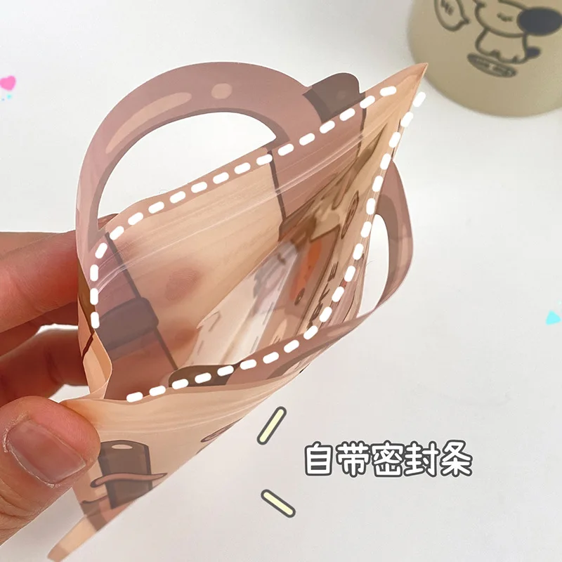 3/6/12 PCS Party Sweets Packaging Bags Cute Snack Cookie Goody Bag Children\'S Day Gifts With Handle Party Birthday Kids Gift