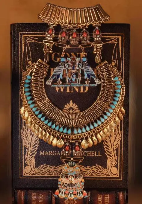 Ancient Egyptian Jewelry Pharaoh Necklace Metal Set Copy African