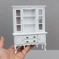 Multi Style Miniature Wooden Bookshelf Mini Cabinet Bedroom Furniture Kits Home & Living For 1:12 Dollhouse Toys Gift 1