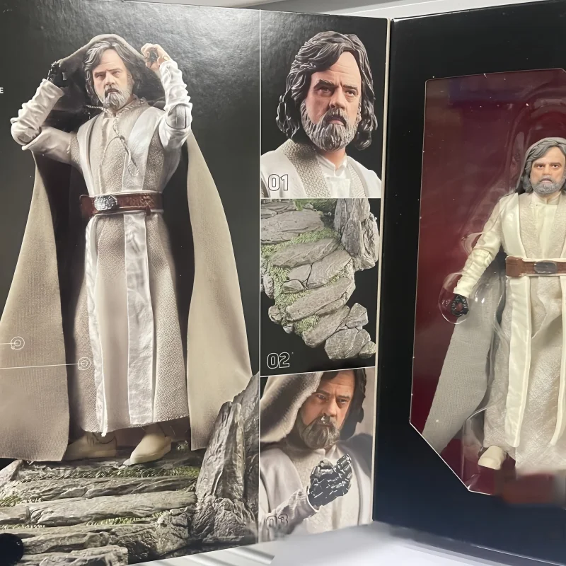 2025 Hasbro 6인치 스타워즈 블랙 박스 SDCC Limited Kellogg 핸드헬드 루크 스카이워커 제다이 마스터 모바일 인형 모델 서프라이즈 선물